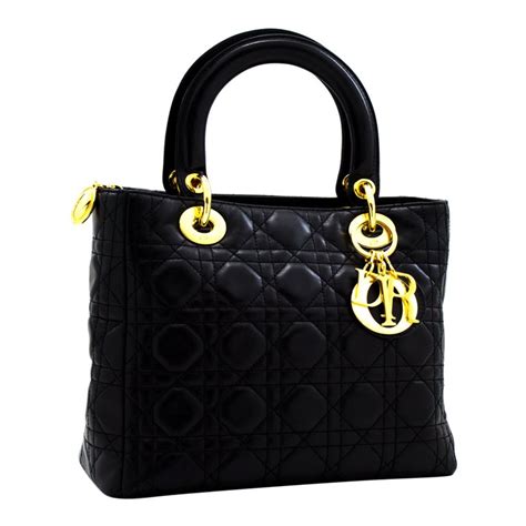 dior black handbag ebay|christian Dior handbag black.